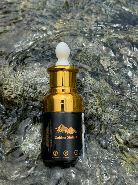 Golden Himalayan Shilajit Drops | 30 ML | 2 Months Supply